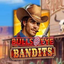 Bulls Eye Bandits slot logo by Origins at Cazeus Casino