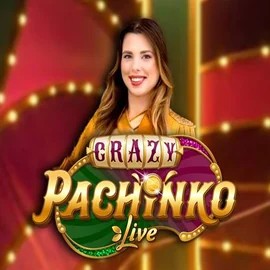 Crazy Pachinko logo – Live Casino by Evolution at Cazeus Casino