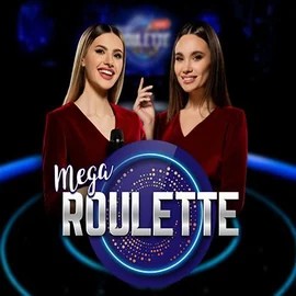 Mega Roulette logo by Pragmatic Play at Cazeus Casino
