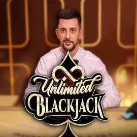 Unlimited Blackjack game by Ezugi – logo hosted on Cazeus Casino